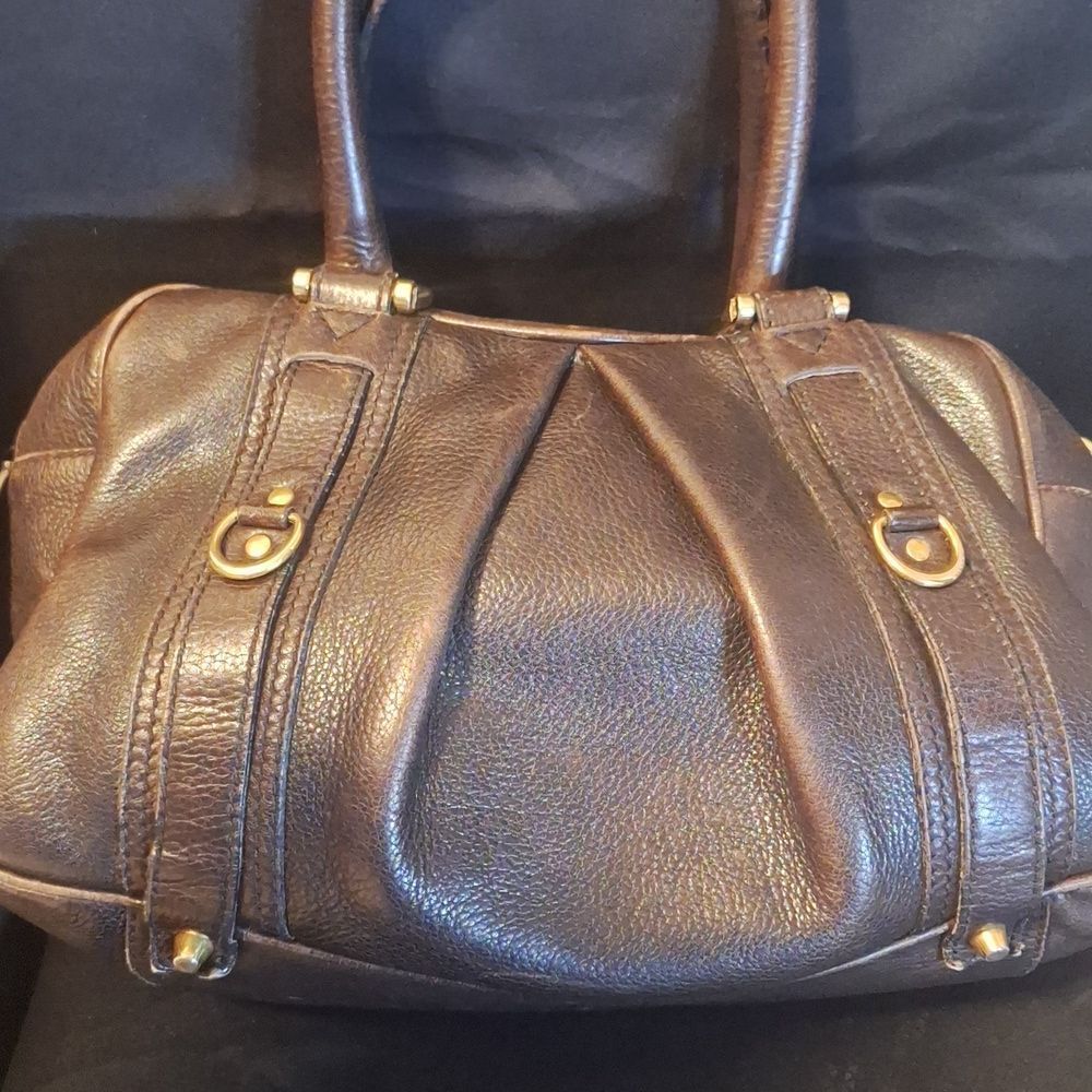 Burberry vintage brown leather satchel handbag - Picture 2 of 10